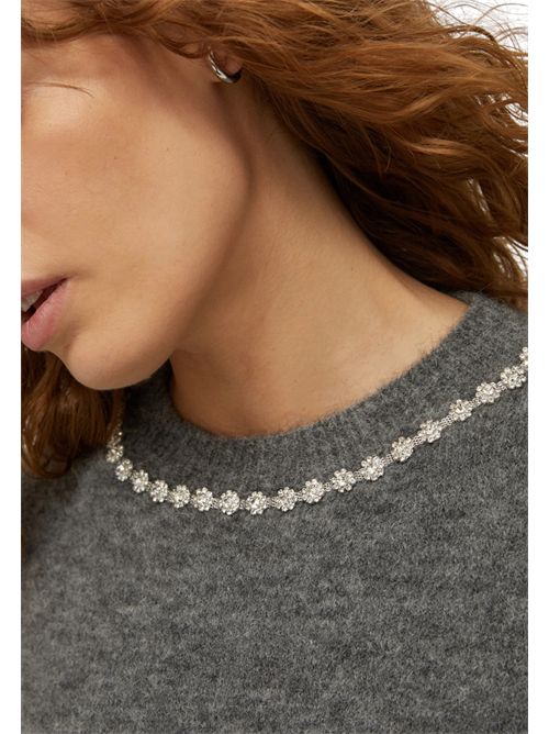 Maglia con girocollo bijou rossino PENNYBLACK | 25213660481