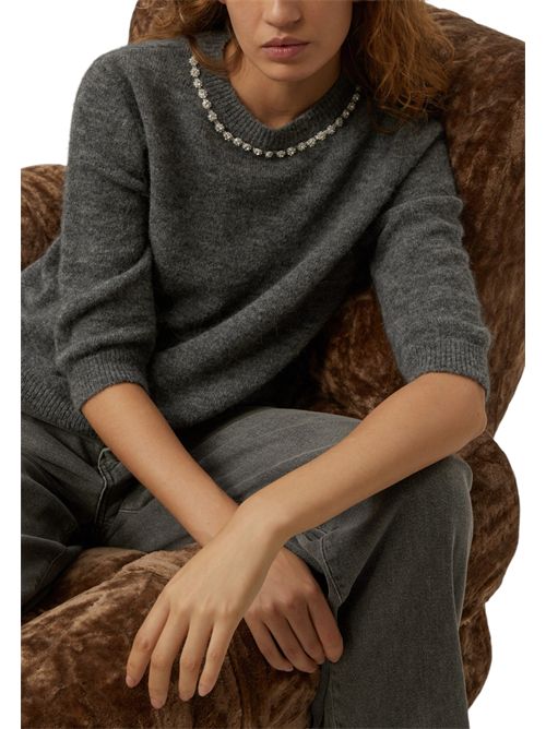 Maglia con girocollo bijou rossino PENNYBLACK | 25213660481