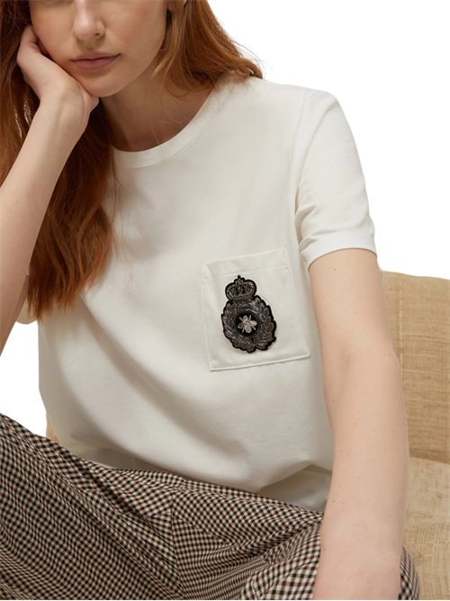 T-shirt con stemma ricamato papa PENNYBLACK | 25229760121