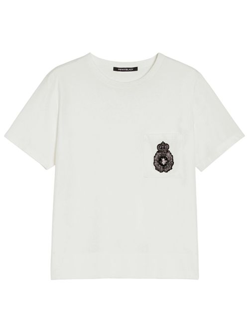 T-shirt con stemma ricamato papa PENNYBLACK | 25229760121