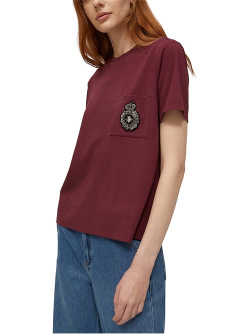 T-shirt con stemma ricamato papa PENNYBLACK | 25229760122