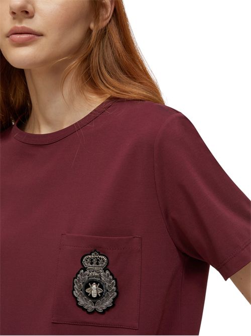 T-shirt con stemma ricamato papa PENNYBLACK | 25229760122