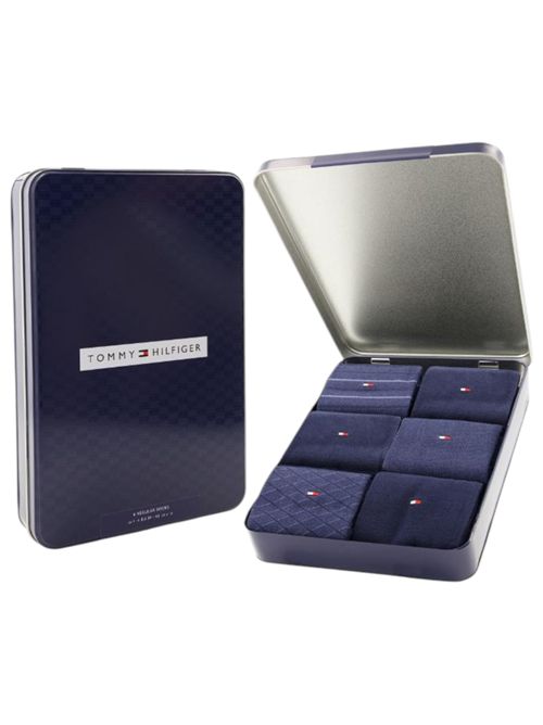 Confezione regalo 6 pack calzini NAVY TOMMY HILFIGER | 701235373NAVY