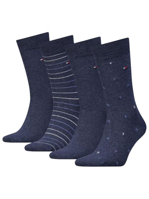 Calzini in cotone 4 pack jeans TOMMY HILFIGER | 701235375JEANS