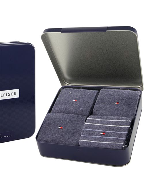 Calzini in cotone 4 pack jeans TOMMY HILFIGER | 701235375JEANS