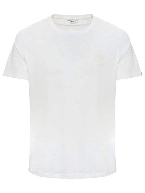 T-shirt in cotone jersey stretch con logo U.S. POLO ASSN | US42154003101