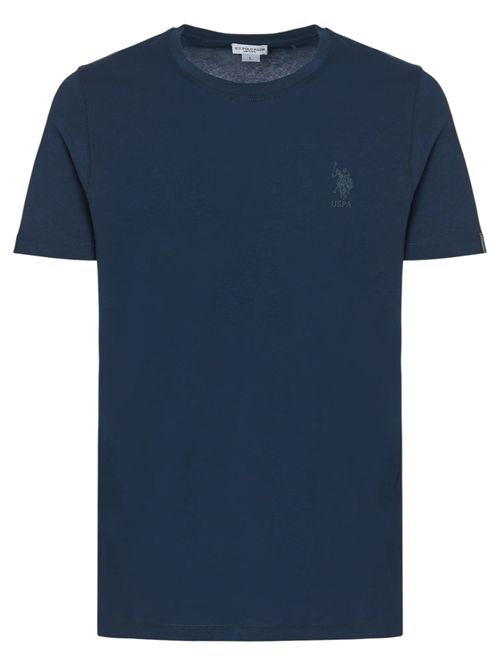 T-shirt in cotone jersey stretch con logo U.S. POLO ASSN | US42154003179