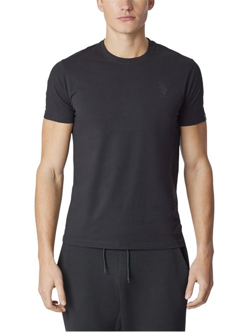 T-shirt in cotone jersey stretch con logo U.S. POLO ASSN | US42154003199