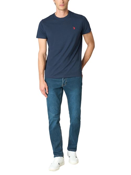 T-shirt a maniche corte heavy jersey con logo U.S. POLO ASSN | US42154005179