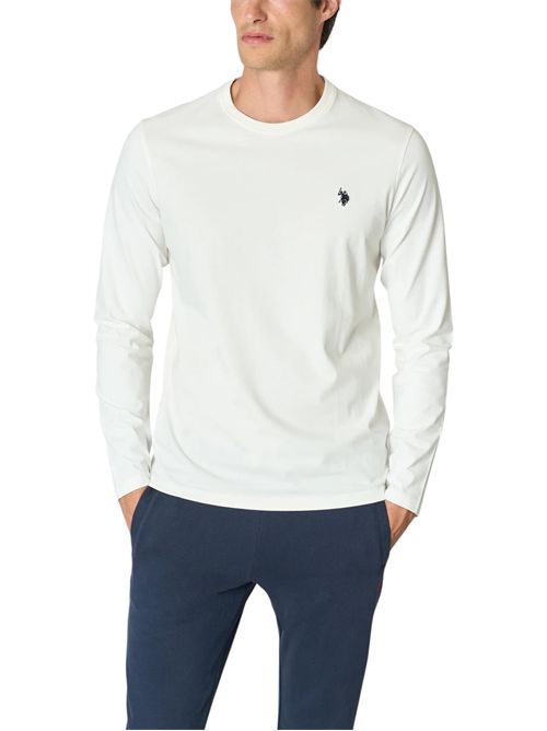 T-shirt a maniche lunghe in heavy jersey U.S. POLO ASSN | US42168001101