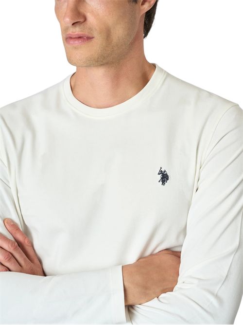 T-shirt a maniche lunghe in heavy jersey U.S. POLO ASSN | US42168001101