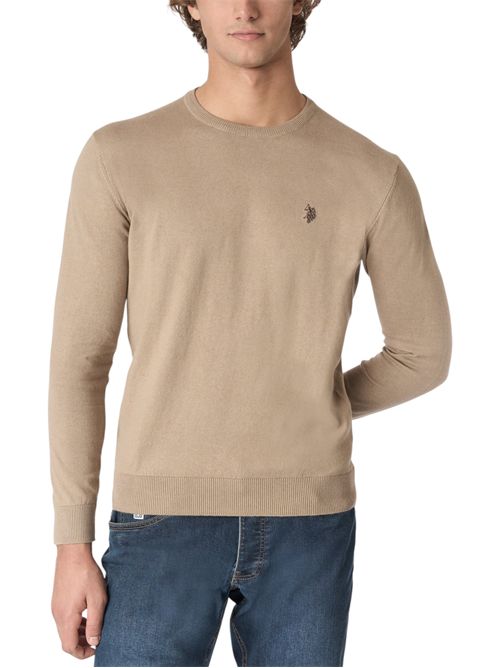 Maglia girocollo cotone e cashmere U.S. POLO ASSN | US42173001168