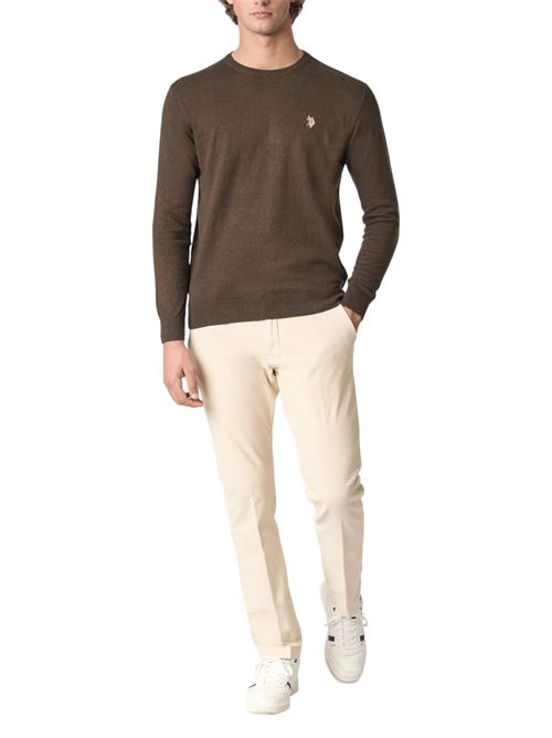 Maglia girocollo cotone e cashmere U.S. POLO ASSN | US42173001169