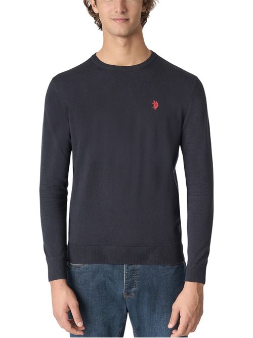 Maglia girocollo cotone e cashmere U.S. POLO ASSN | US42173001179
