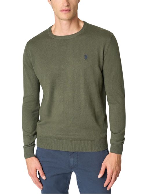 Maglia girocollo cotone e cashmere U.S. POLO ASSN | US42173001249