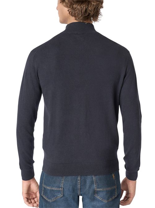 Maglia con zip un quarto cotone e cashmere U.S. POLO ASSN | US42173004179