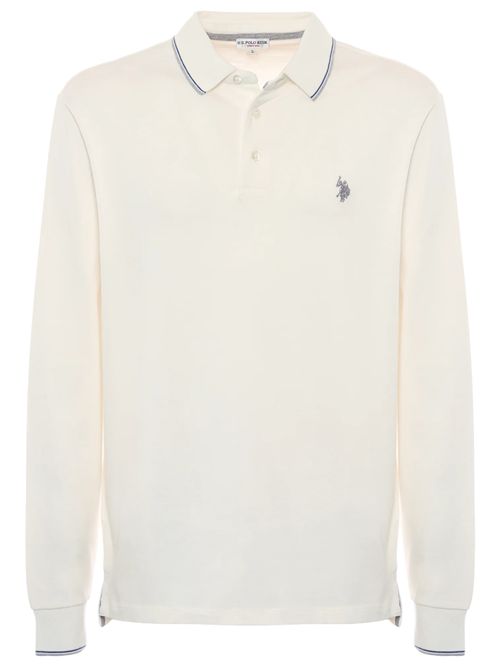 Polo shirt a maniche lunghe in cotone heavy jersey U.S. POLO ASSN | US42177002101