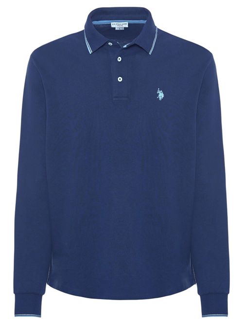 Polo shirt a maniche lunghe in cotone heavy jersey U.S. POLO ASSN | US42177002179