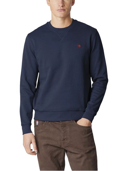 Felpa girocollo in cotone con logo U.S. POLO ASSN | US42187002179