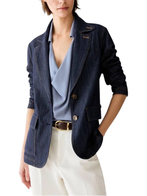 Blazer in jersey effetto denim pbjballata PENNYBLACK | 26219160861