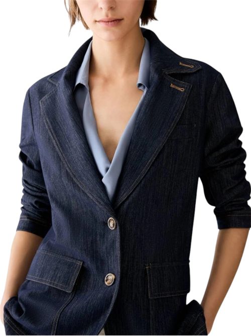 Blazer in jersey effetto denim pbjballata PENNYBLACK | 26219160861