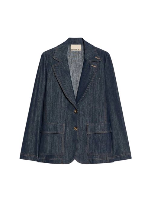 Blazer in jersey effetto denim pbjballata PENNYBLACK | 26219160861