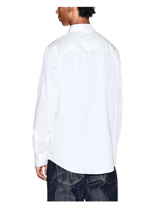 Camicia comfortevole in satin di cotone stretch Icon ARMANI EXCHANGE | XM000339-AF10192U0009