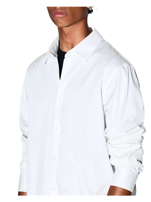 Camicia comfortevole in satin di cotone stretch Icon ARMANI EXCHANGE | XM000339-AF10192U0009