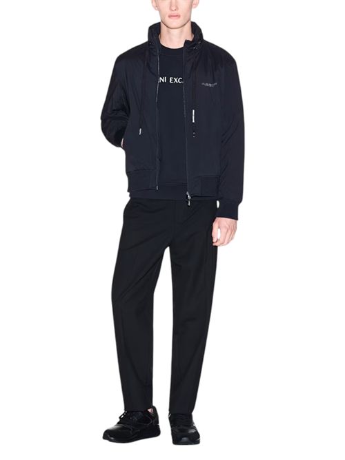 Bomber leggero con collo alto e zip intera Essential ARMANI EXCHANGE | XM001583-AF19196UB101