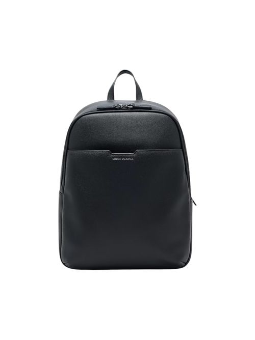 Zaino in similpelle con tasca frontale e schienale in rete ARMANI EXCHANGE | XM002582-AF22651UC001