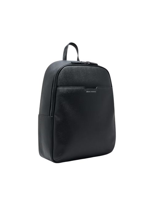Zaino in similpelle con tasca frontale e schienale in rete ARMANI EXCHANGE | XM002582-AF22651UC001