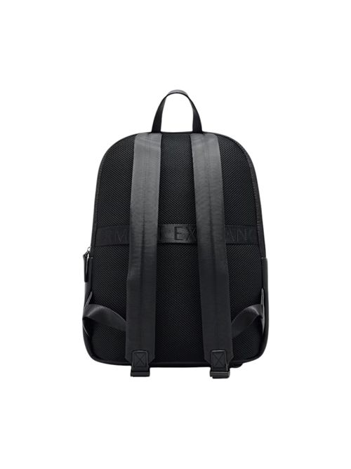 Zaino in similpelle con tasca frontale e schienale in rete ARMANI EXCHANGE | XM002582-AF22651UC001