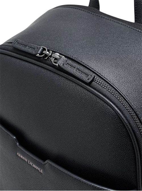 Zaino in similpelle con tasca frontale e schienale in rete ARMANI EXCHANGE | XM002582-AF22651UC001