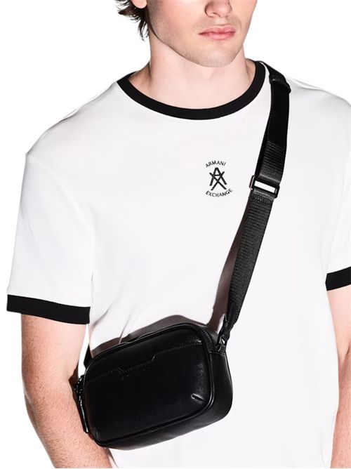 Borsa martellata con tracolla regolabile e chiusura zip ARMANI EXCHANGE | XM002583-AF22651UC001