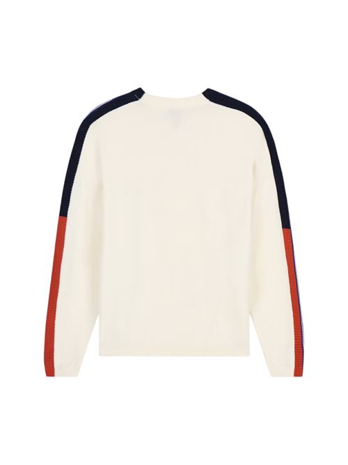 Pullover girocollo in cotone con bande a contrasto e logo ARMANI EXCHANGE | XM002722-AF11960U0007