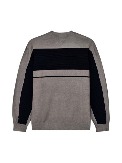 Pullover girocollo a blocchi in misto lana e cotone ARMANI EXCHANGE | XM002730-AF14007M6029