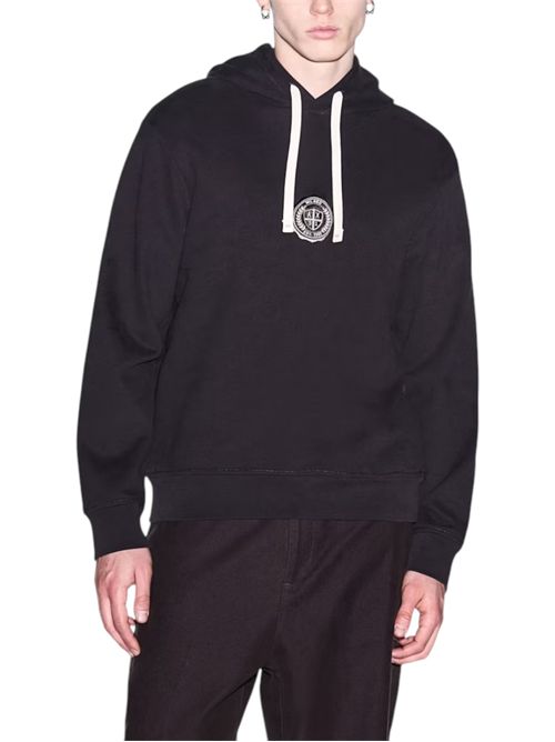 Felpa Crossover in cotone con cappuccio e logo ARMANI EXCHANGE | XM002912-AF26047U8128