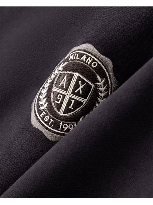 Felpa Crossover in cotone con cappuccio e logo ARMANI EXCHANGE | XM002912-AF26047U8128