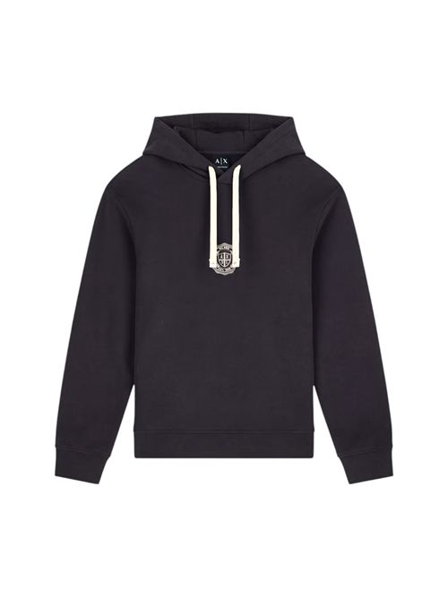 Felpa Crossover in cotone con cappuccio e logo ARMANI EXCHANGE | XM002912-AF26047U8128
