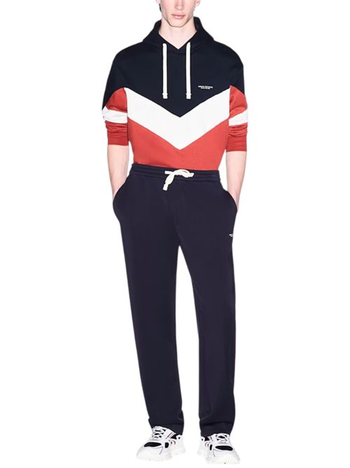 Felpa con cappuccio in cotone french terry e logo ARMANI EXCHANGE | XM002963-AF20934MB749