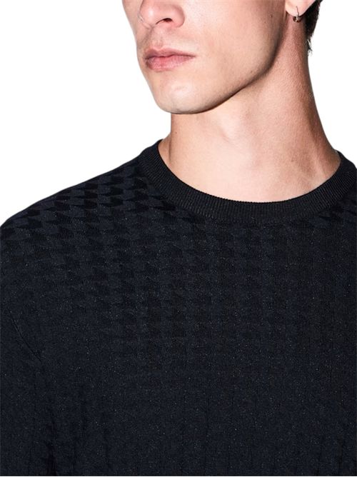 Pullover girocollo vestibilità regular in viscosa lavorata ARMANI EXCHANGE | XM002988-AF10454FB536