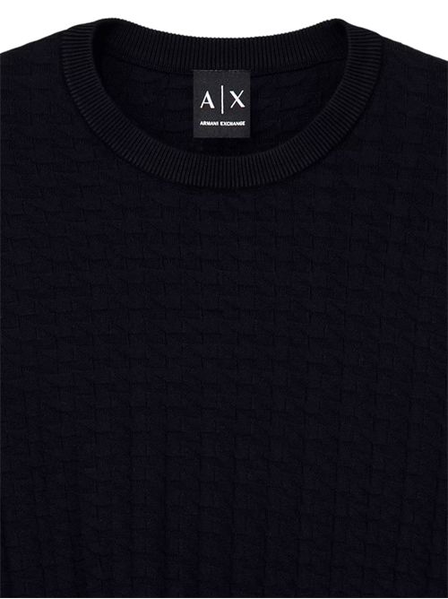 Pullover girocollo vestibilità regular in viscosa lavorata ARMANI EXCHANGE | XM002988-AF10454FB536