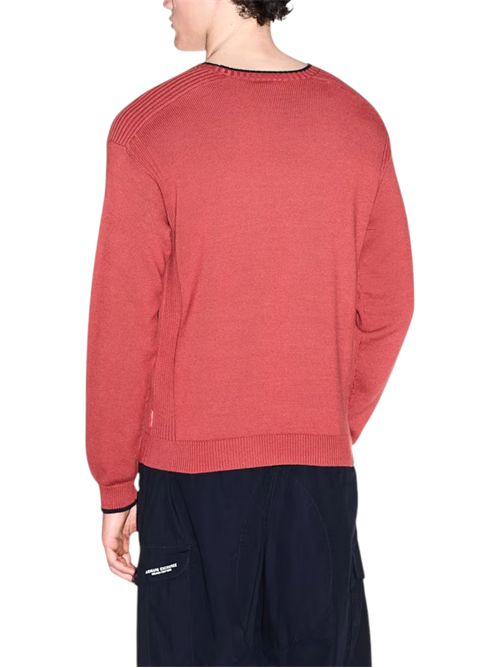 Pullover girocollo regular fit in misto cotone con logo ARMANI EXCHANGE | XM003009-AF28775U5012