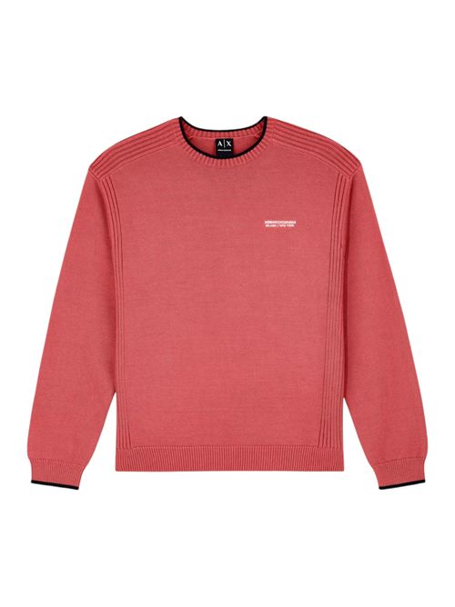Pullover girocollo regular fit in misto cotone con logo ARMANI EXCHANGE | XM003009-AF28775U5012