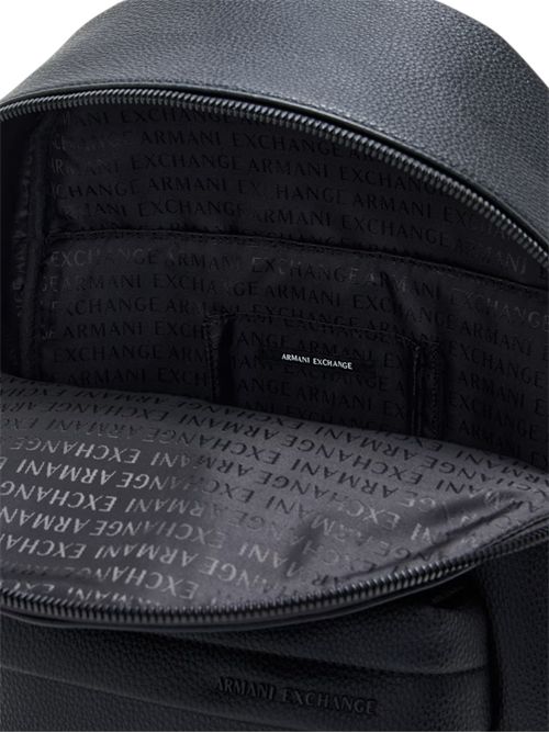 Zaino con finitura martellata e tasca frontale con zip ARMANI EXCHANGE | XM003142-AF26651UC001