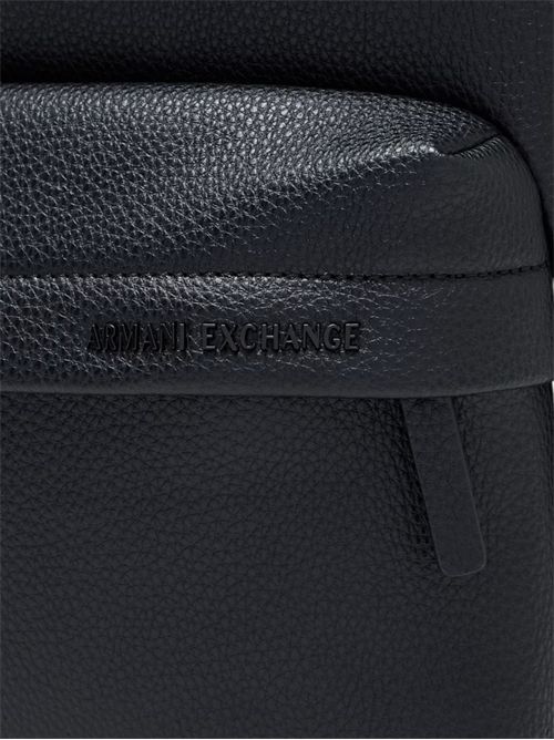 Zaino con finitura martellata e tasca frontale con zip ARMANI EXCHANGE | XM003142-AF26651UC001