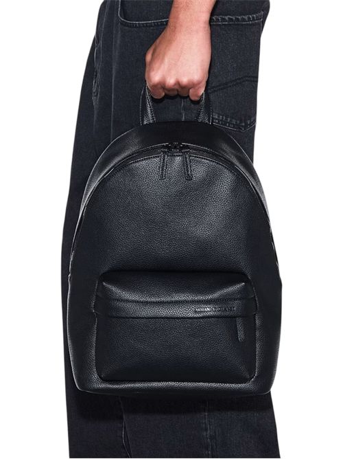 Zaino con finitura martellata e tasca frontale con zip ARMANI EXCHANGE | XM003142-AF26651UC001