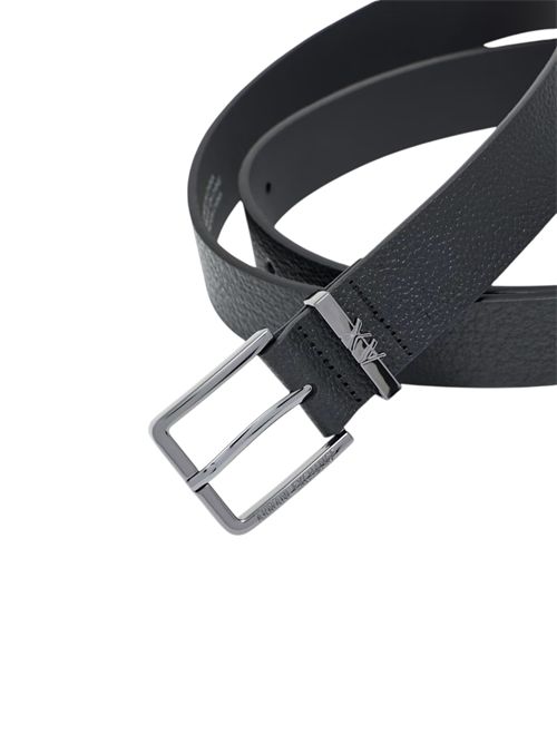 Cintura in pelle liscia con fibbia in metallo logata ARMANI EXCHANGE | XM003386-AF26716UC001