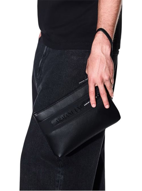 Angel Pouch pochette in tessuto spalmato minimalista ARMANI EXCHANGE | XM003595-AF26679MC043