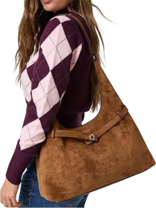 Borsa Hobo Ella GUESS | SG975401COGNAC